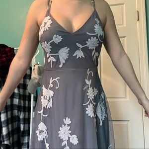 Formal dress with flowers